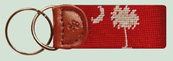 South Carolina Flag Red Key Fob