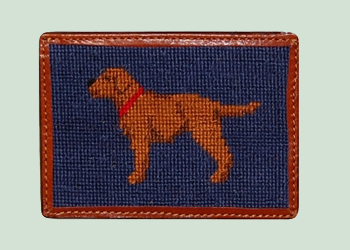 Chocolate Lab Half Wallet