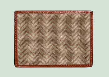 Herringbone Half Wallet