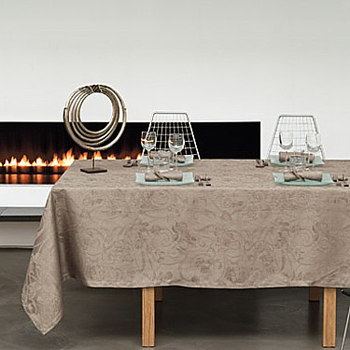 tivoli flannel tablecloth closeup